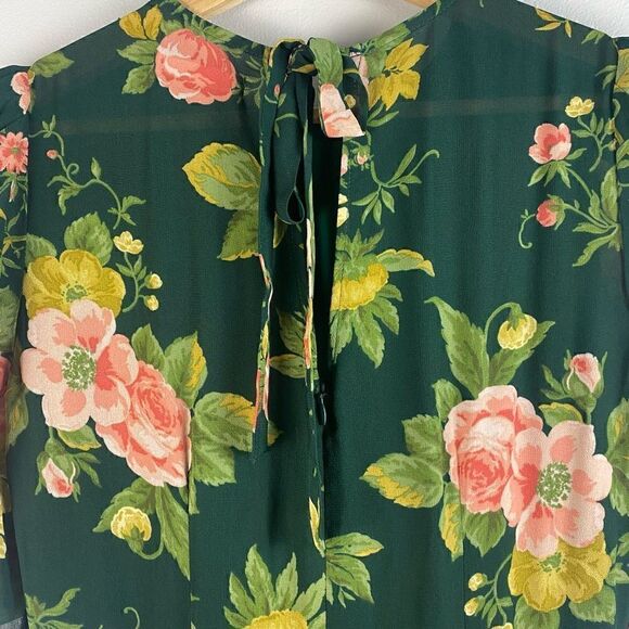 Reformation Bard Floral Mini Dress Size 4 - Picture 7 of 9